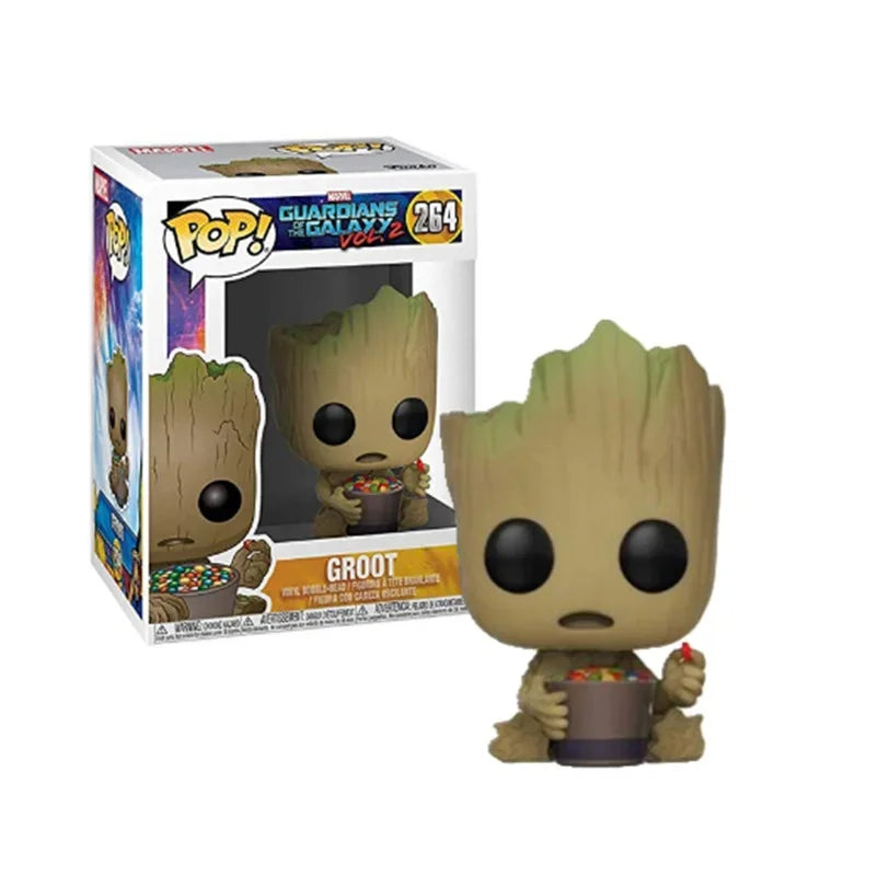 FUNKO POP Marvels Movie Galaxy Guardians Holiday Dancing Grooted 101 # Avengers League Character Series Model Children Toy Gifts