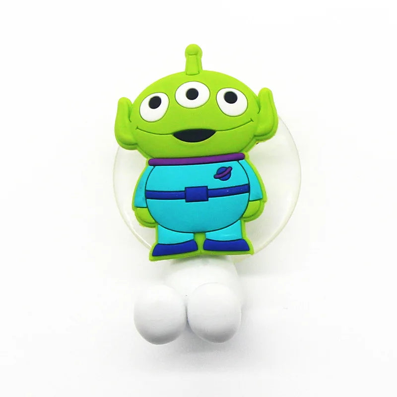 Disney  Stitch Anime Figure Mickey Mouse kids Toothbrush Holder Minnie Mouse Cartoon Wall Mounted Shelf Kitchen Bathroom Toys