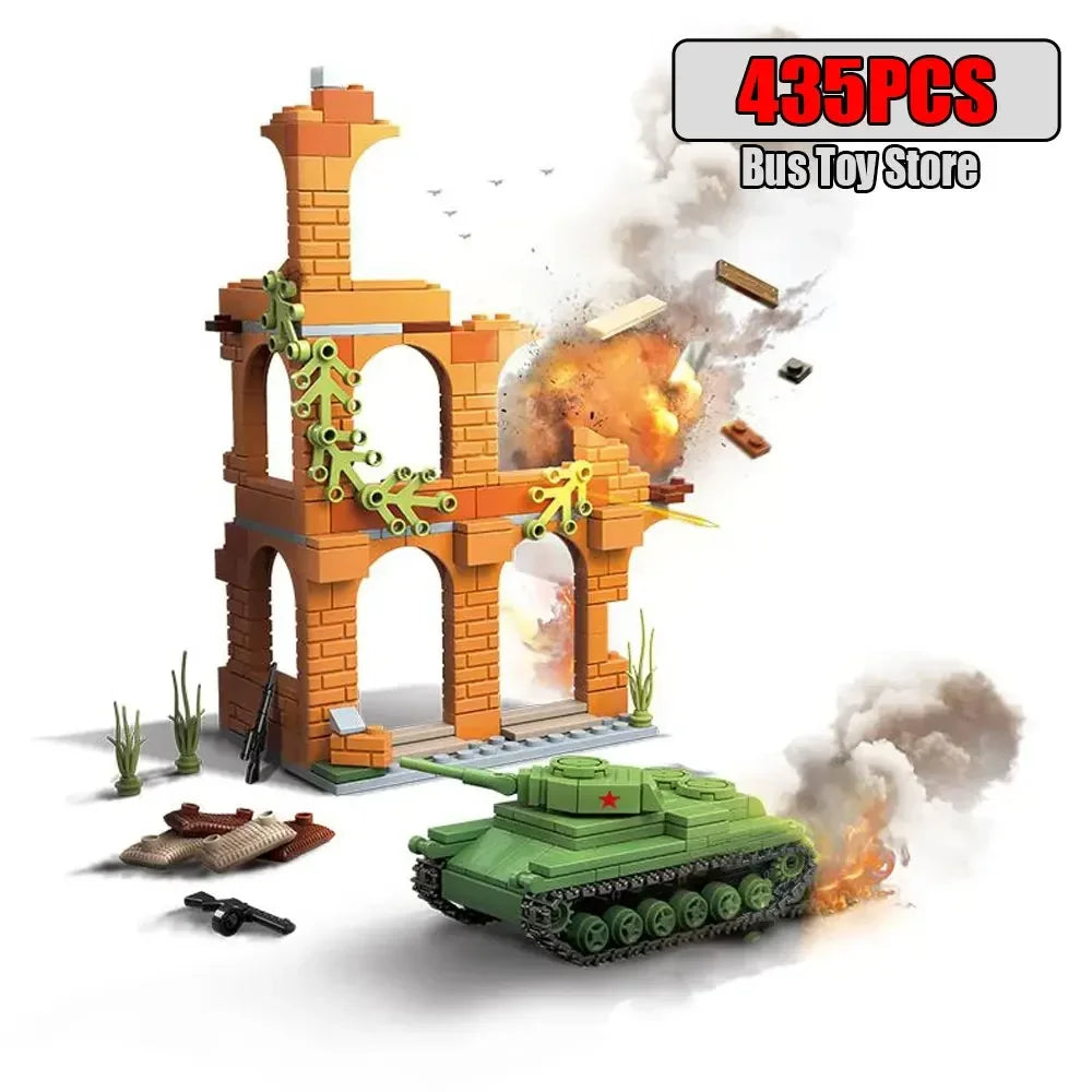 Germany Series Leopard Medium Tank G Late   Tank Military Series WW2 Tank Building Blocks  Bricks Model Set Toys for Kids Gifts