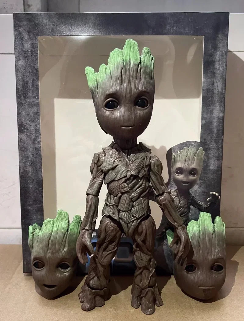 26cm Guardians of The Galaxy Groot Action Figure Toys Large Cute Small Tree Man Statue Model Doll Collectibles Ornament Gifts