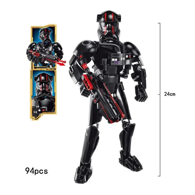 Space Wars Buildable Figure Stormtrooper Darth Vader Rey Kyle Ren Luke Skywalker Figure Toys Building Block Compatible With Lego