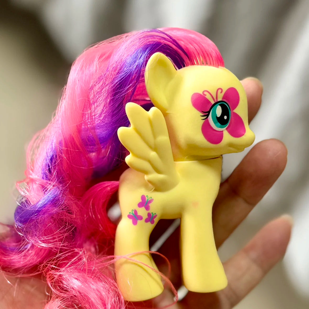 8cm Hasbro My Little Pony Twilight Sparkle Rainbow Dash Applejack YoYo Action Figures Colorful Hair Pony Model Toys Kids Gifts