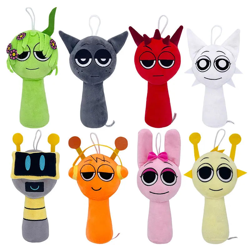 Sprunki Plush Toys Mr Fun Computer Wenda Simon Raddy Brud Sprunki Plushie Soft Toy Cartoon Pillow Stuffed Doll for Chrismas Gift