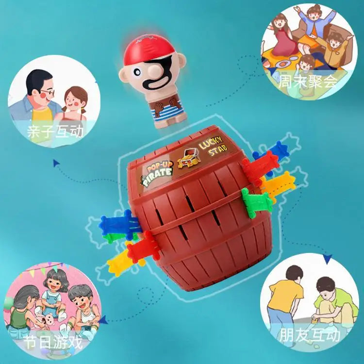 Pirate Board Game Montessori Family Gathering Game Funny Toy Lucky Game Jumping Pirates Children Board Games Boys and Girls Gift