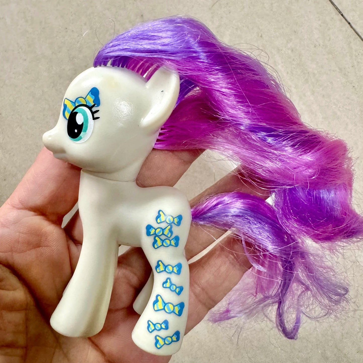 8cm Hasbro My Little Pony Twilight Sparkle Rainbow Dash Applejack YoYo Action Figures Colorful Hair Pony Model Toys Kids Gifts