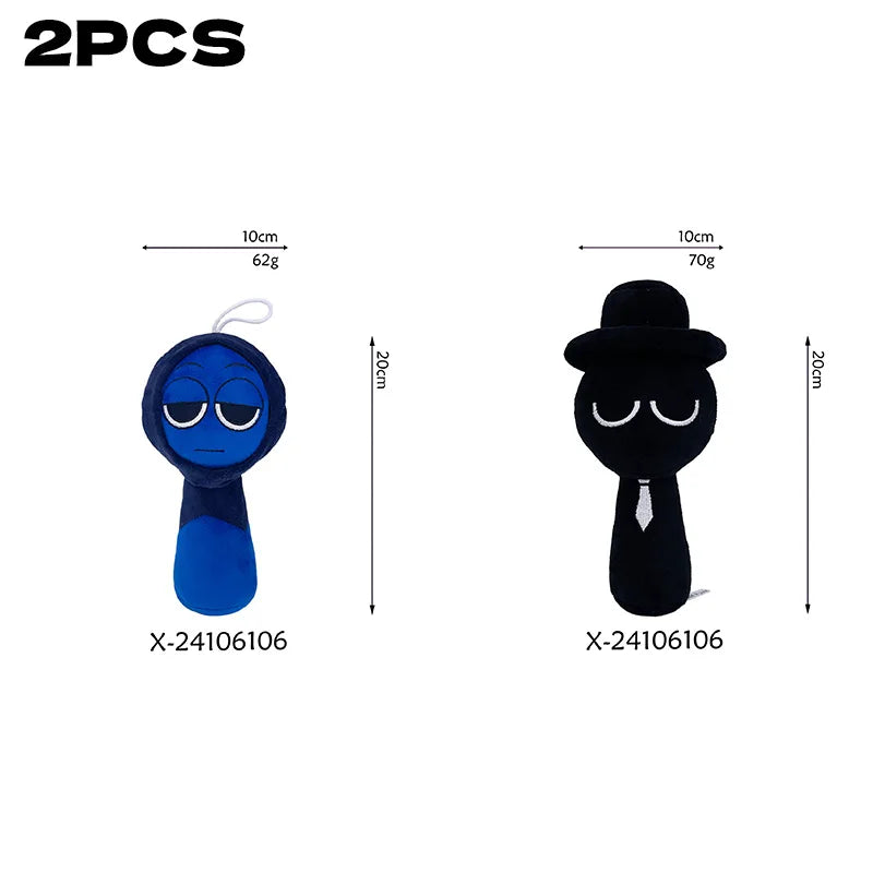 Sprunki Plush Toys Mr Fun Computer Wenda Simon Raddy Brud Sprunki Plushie Soft Toy Cartoon Pillow Stuffed Doll for Chrismas Gift