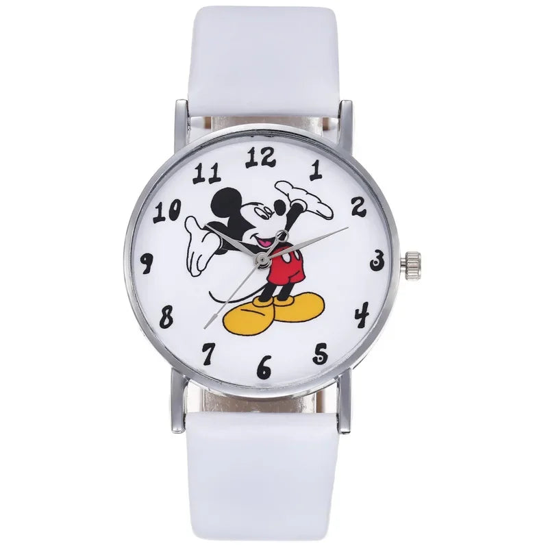 Disney Stitch Mickey Mouse Women Men Fashion Watch Stainless Steel Casual Quartz Watch Gift kids Party Birthday Gifts Watch