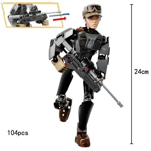 Space Wars Buildable Figure Stormtrooper Darth Vader Rey Kyle Ren Luke Skywalker Figure Toys Building Block Compatible With Lego