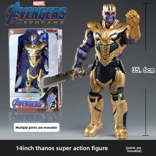 Original Multi-character 36cm Captain America Hands-on Toy Marvel's Avengers Spider-Man and Iron Man Exquisite  Figurine Gifts