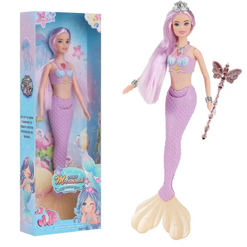 Mermaid Dolls Kids Toys Kawaii Items Fast Shipping Birthday Present With Box For Children Girls DIY Game Christmas Gifts
