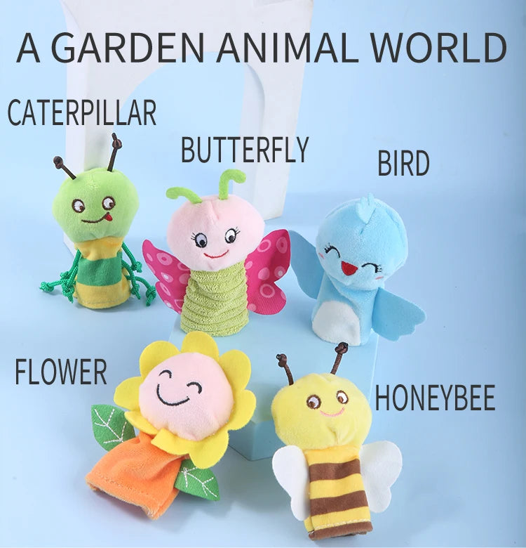 Kindergarten Story Teaching Aids Children Education Dolls Animal Plush kids toys Baby Finger puppets Doll Baby Hand puppet Toys