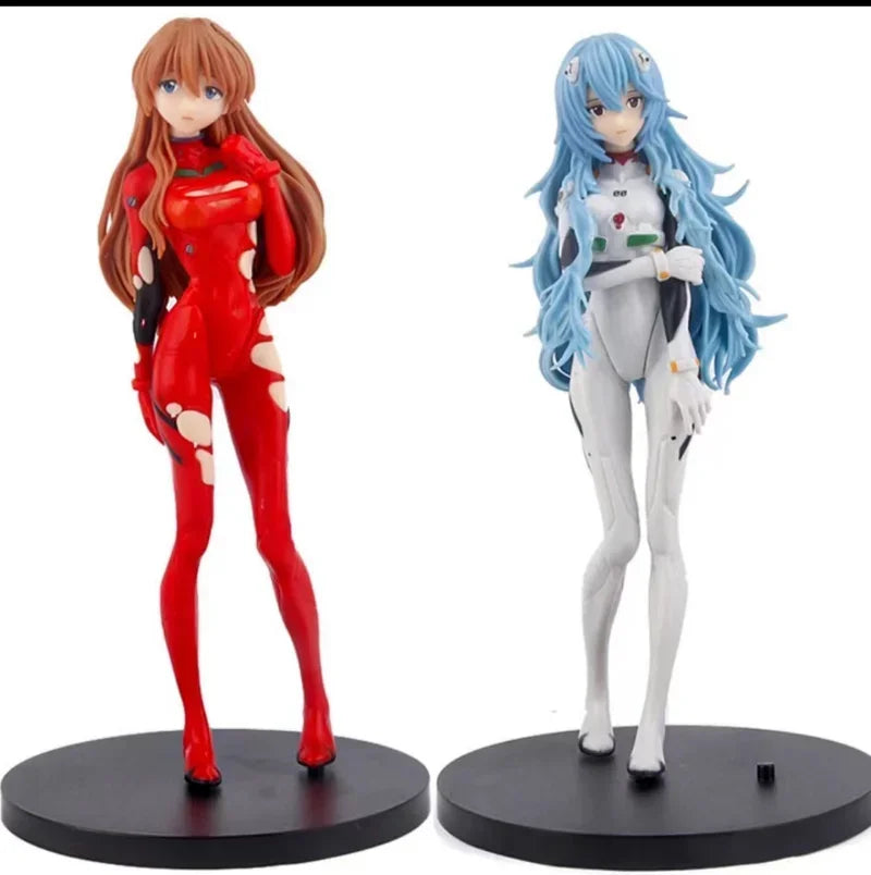 18cm Neon Genesis Evangelion Anime Figure EVA Short Hair Rei Ayanami Action Figure Asuka Figurine PVC Collection Model Toys Gift
