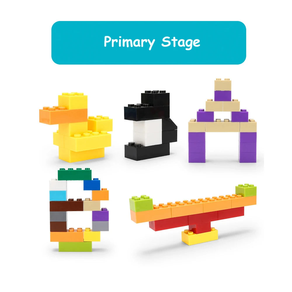 125/250g Building Blocks Bulk Set City Classic Bricks Colorful Assembly DIY Creative Toy Educational Interactive Toy for Kids