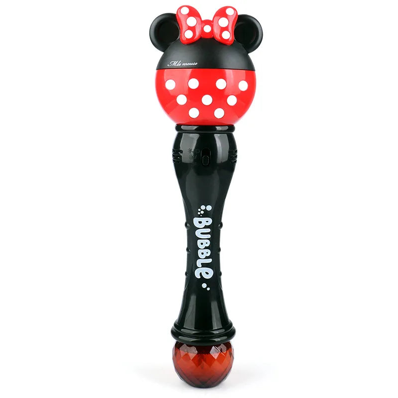 Disney Mickey cartoon new bubble machine Magic Wand camera bubble machine toy new Mickey Mouse Minnie electric children's gift