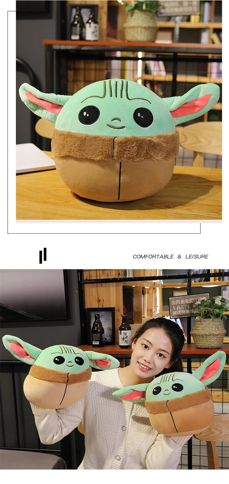 13/20/26CM  Disney Yoda Baby Kawaii Plush Toys Anime Cartoon Stuffed Toys Figure Doll Kawaii Cute Toys for Kids Gifts