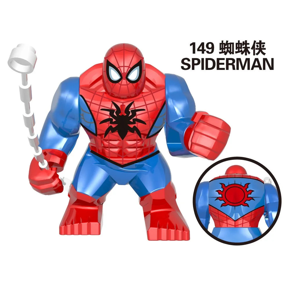 Marvel Superhero Anime Doll Building Blocks Venom Massacre Symbiosis, Spider Man Deadpool Wolverine Couple Gift Toy