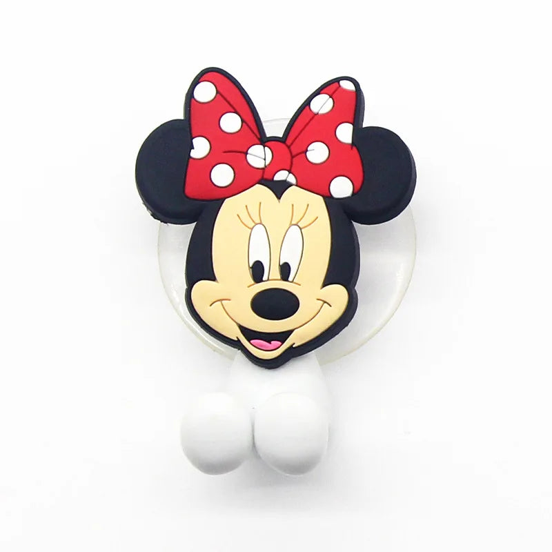 Disney  Stitch Anime Figure Mickey Mouse kids Toothbrush Holder Minnie Mouse Cartoon Wall Mounted Shelf Kitchen Bathroom Toys
