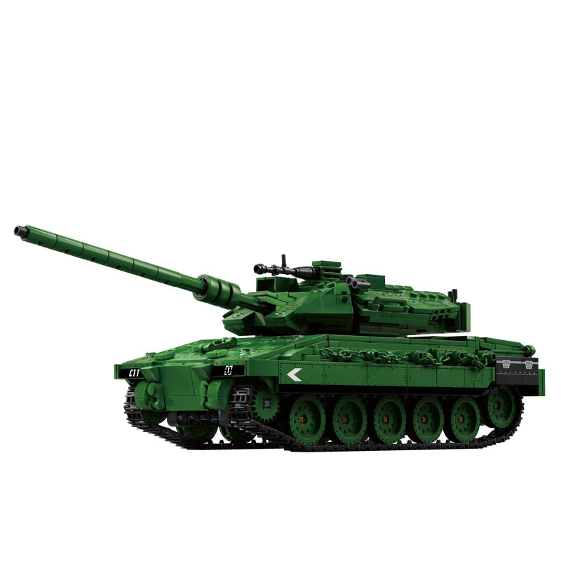 World War 2 WW2 Army Military Soldiers SWAT Leopard 2A7 Main Battle Tank Assemble Building Blocks Bricks Children's Toys Gift