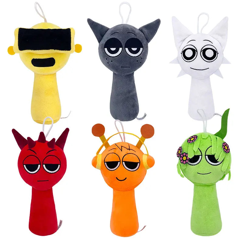 Sprunki Plush Toys Mr Fun Computer Wenda Simon Raddy Brud Sprunki Plushie Soft Toy Cartoon Pillow Stuffed Doll for Chrismas Gift