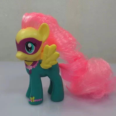 8cm Hasbro My Little Pony Twilight Sparkle Rainbow Dash Applejack YoYo Action Figures Colorful Hair Pony Model Toys Kids Gifts