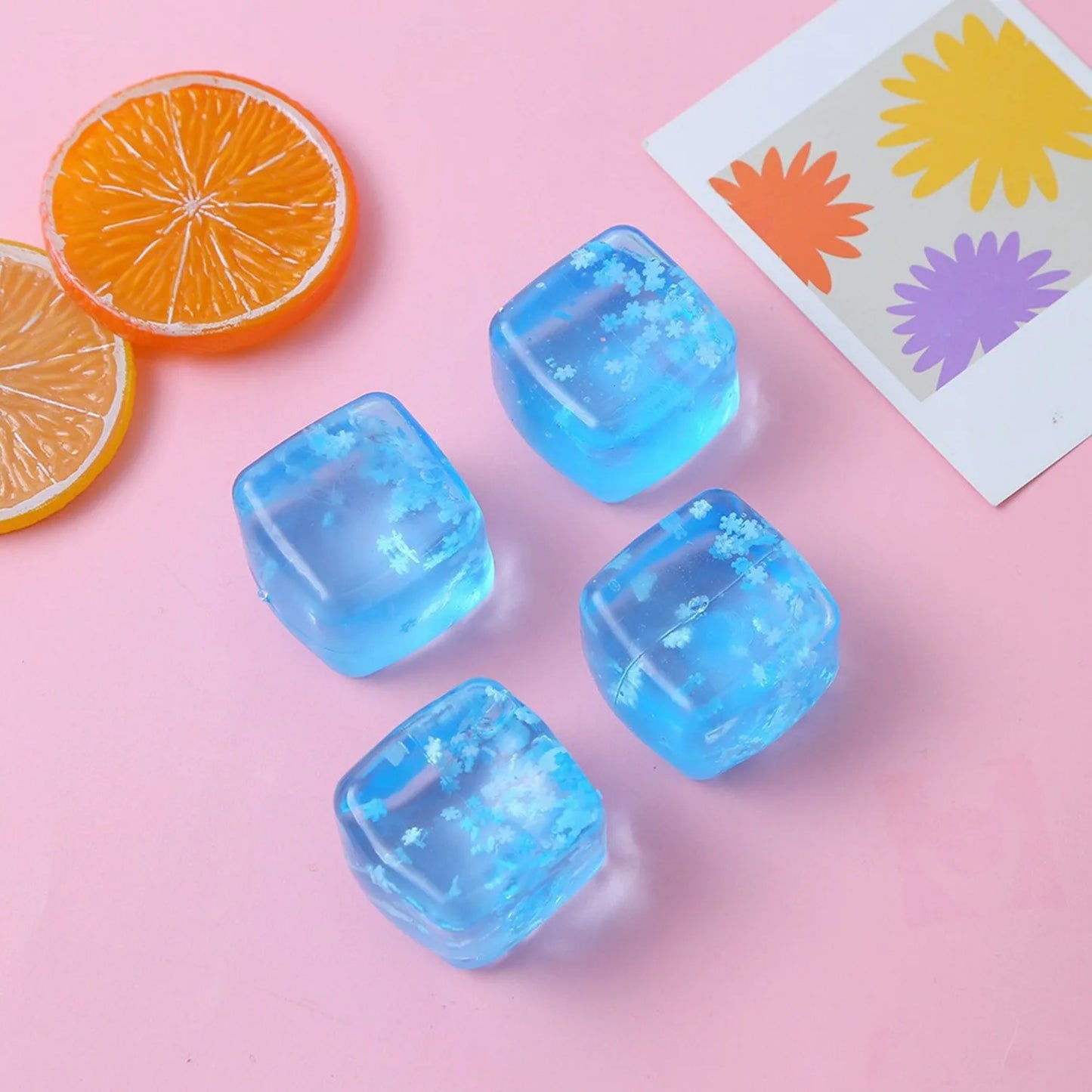 1PC Fidget Ice Cube Slow Rising Balls Sensory Fidget Toy Adults Stress Relief Squeeze Hand Exercise Calming Tool for Kids Adults