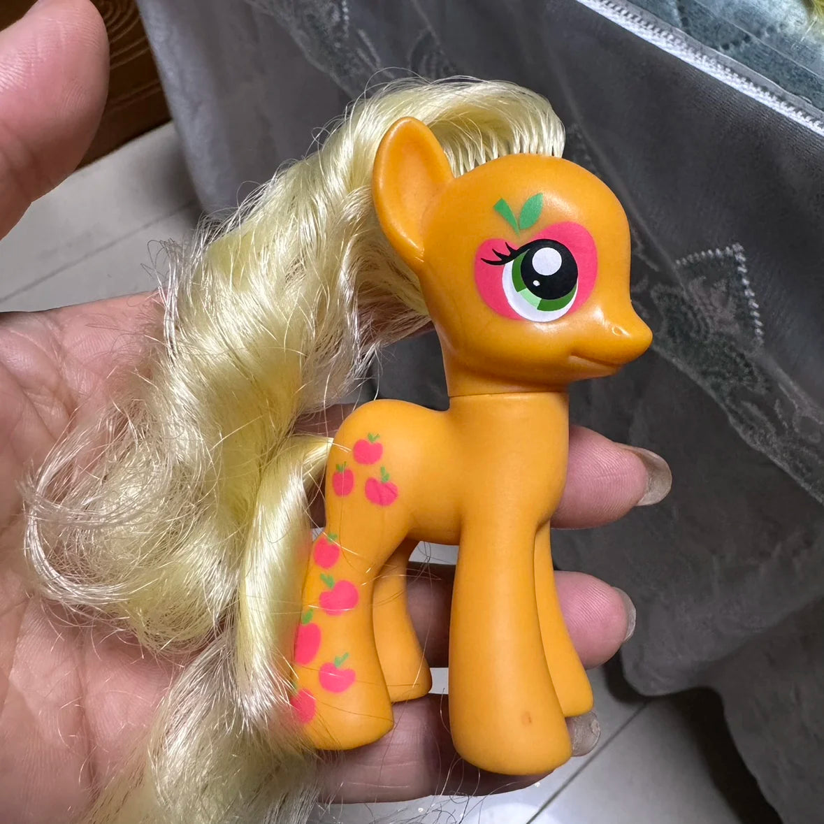 8cm Hasbro My Little Pony Twilight Sparkle Rainbow Dash Applejack YoYo Action Figures Colorful Hair Pony Model Toys Kids Gifts