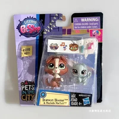 Original Hasbro Littlest Pet Shop Doll Toys Cute Animal Action Figure Big Eyed Pet Model Collection Toy Children's Birthday Gift