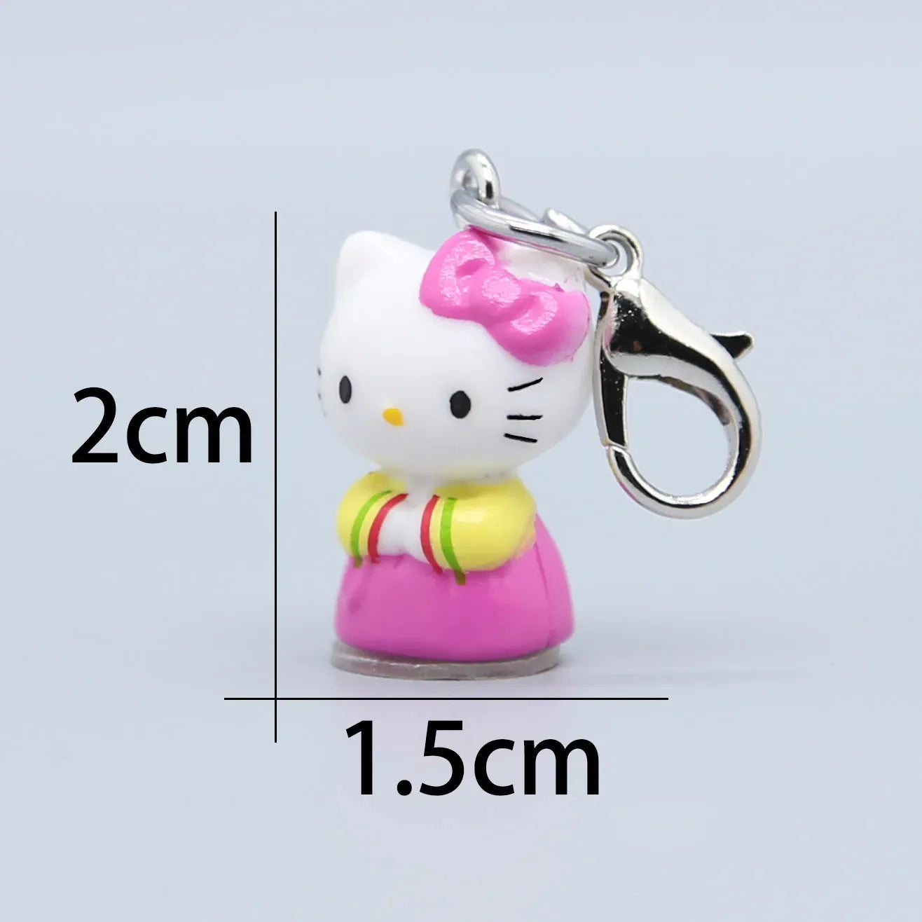 New Hello Kitty Kawaii Mini Doll Keychain Anime Kuromi Sanrios Decor Car Key Ring Pendant Creative Fashion Hanging Gifts Toys