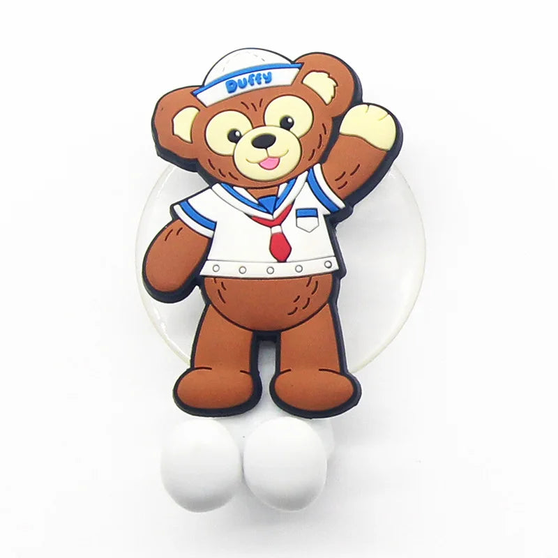 Disney  Stitch Anime Figure Mickey Mouse kids Toothbrush Holder Minnie Mouse Cartoon Wall Mounted Shelf Kitchen Bathroom Toys