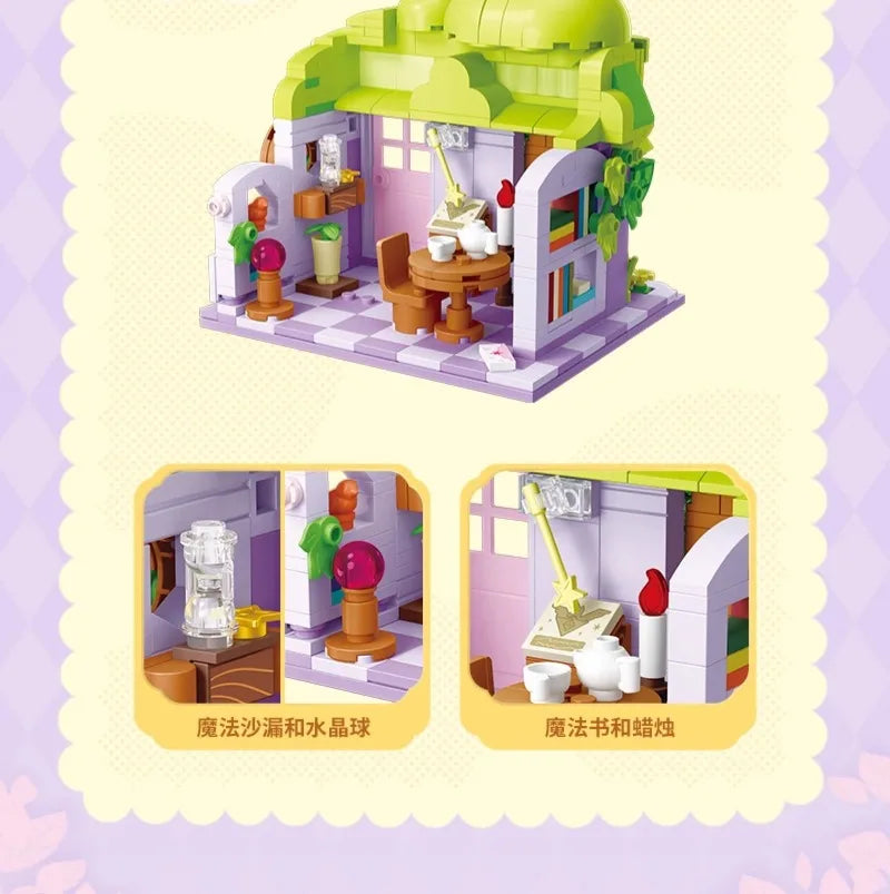My Little Pony Building Blocks Street View Twilight Sparkle Pinkie Pie Splicing Model Ornament Puzzle Toy Collection Gift