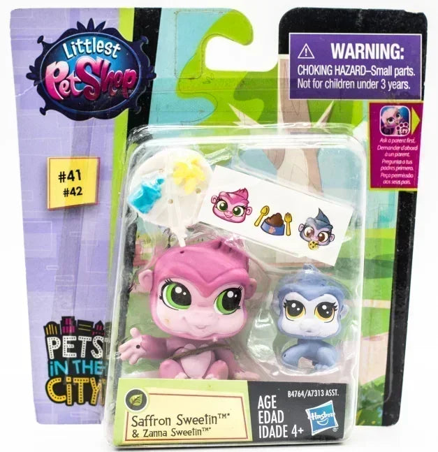 Original Hasbro Littlest Pet Shop Doll Toys Cute Animal Action Figure Big Eyed Pet Model Collection Toy Children's Birthday Gift