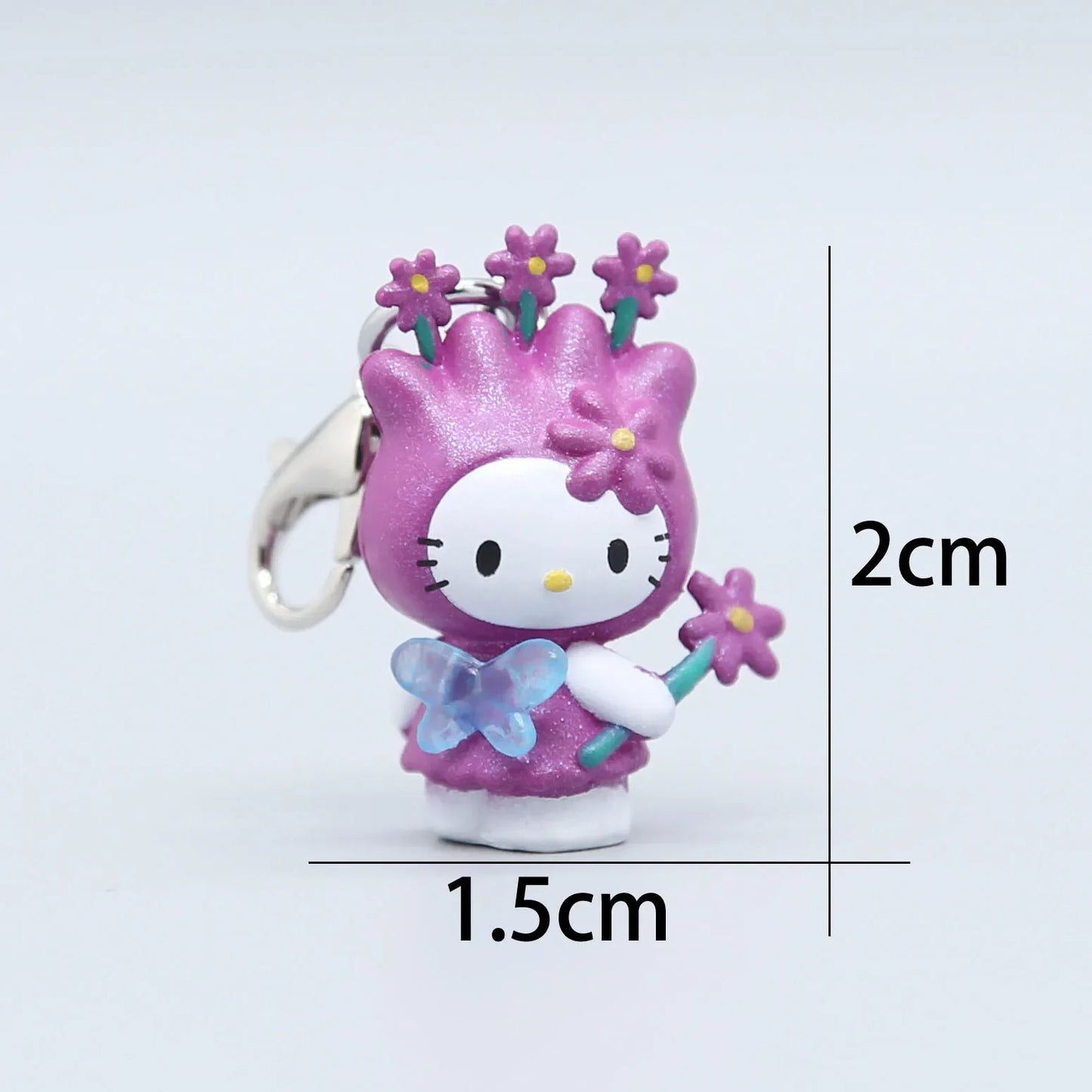 New Hello Kitty Kawaii Mini Doll Keychain Anime Kuromi Sanrios Decor Car Key Ring Pendant Creative Fashion Hanging Gifts Toys