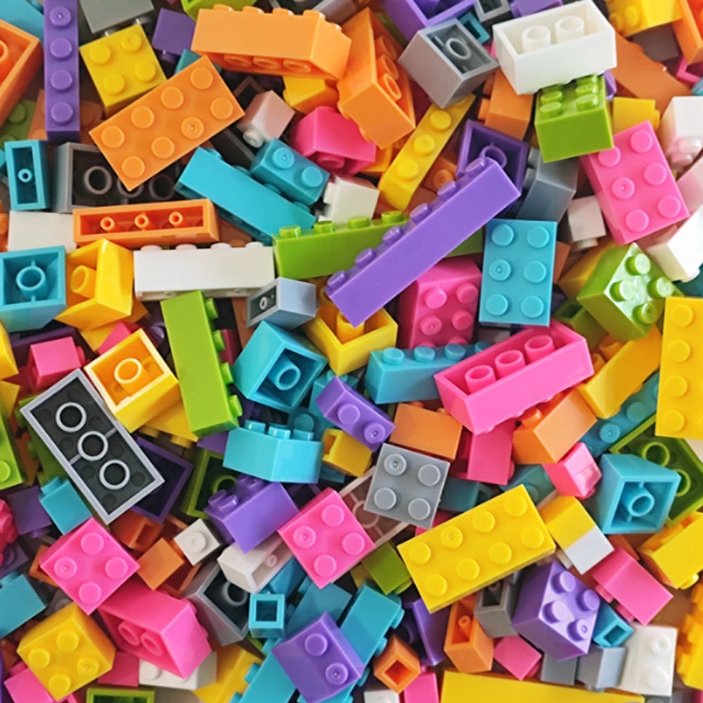 125/250g Building Blocks Bulk Set City Classic Bricks Colorful Assembly DIY Creative Toy Educational Interactive Toy for Kids
