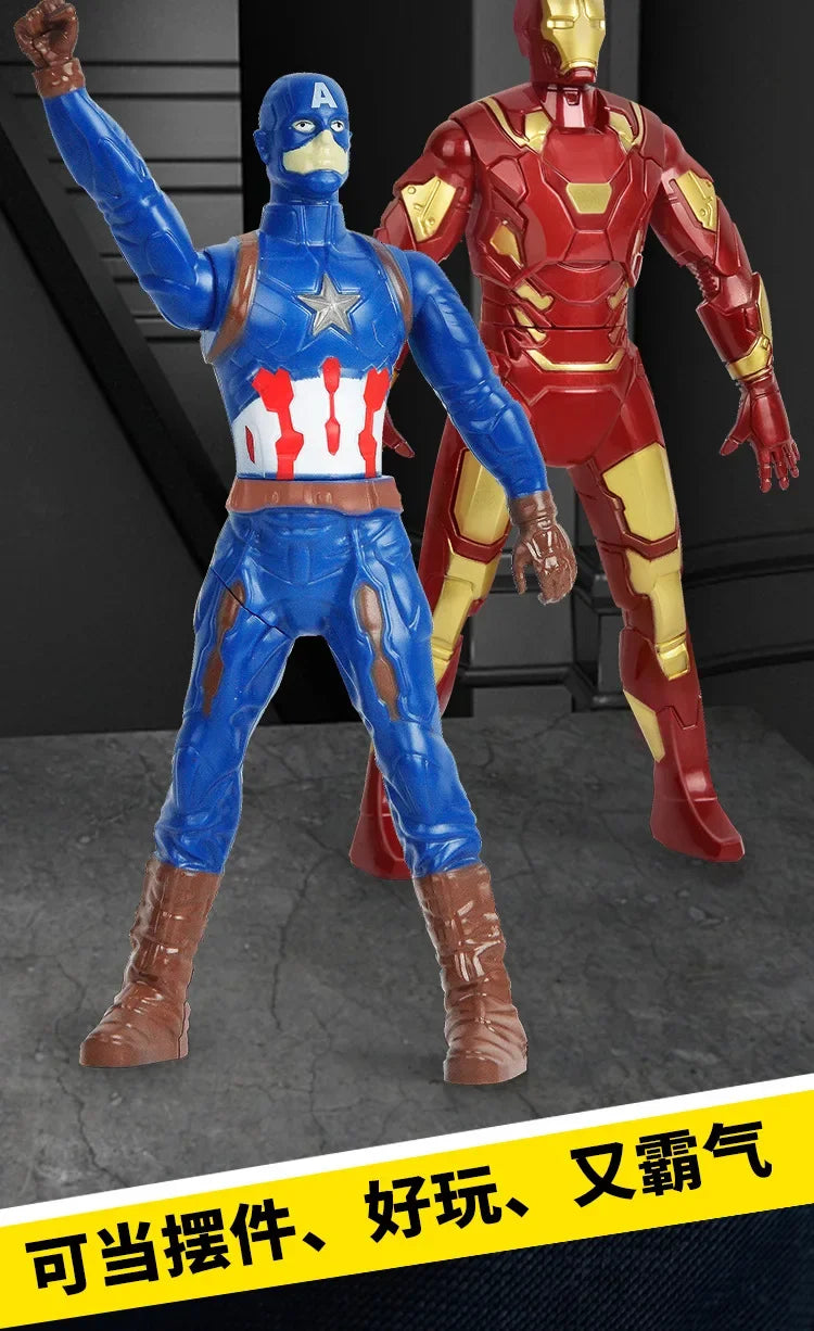 18cm Disney Spiderman Hulk Ironman Action Figure Christmas Gift Pvc Movable Joints Rotatable Doll Collection Model Gifts