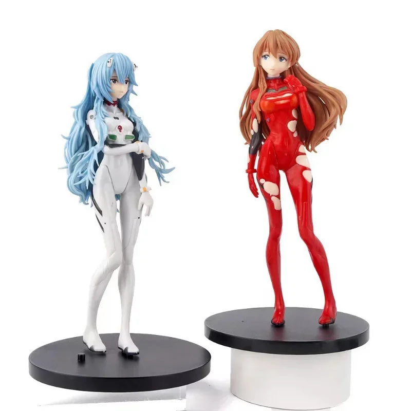 18cm Neon Genesis Evangelion Anime Figure EVA Short Hair Rei Ayanami Action Figure Asuka Figurine PVC Collection Model Toys Gift