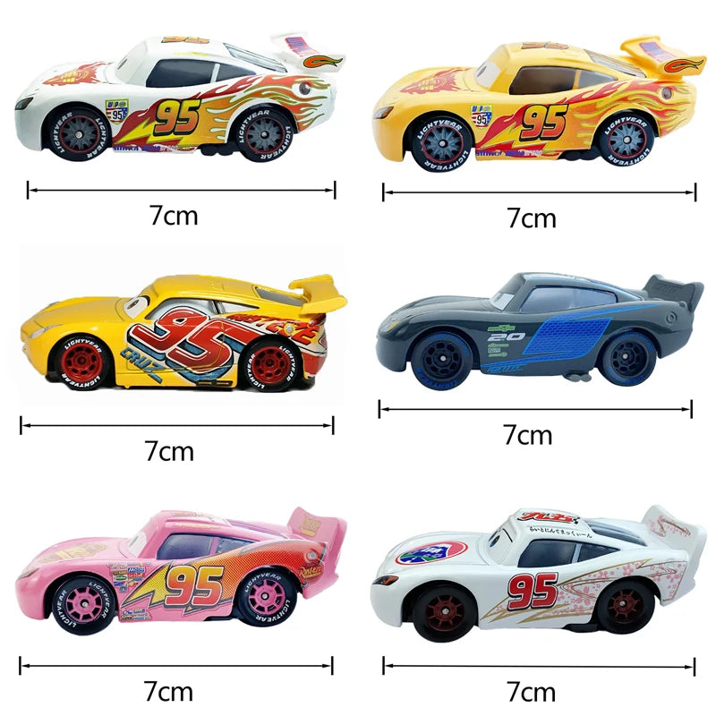 Cars Disney Pixar Car 2 3 Alloy Car Lightning McQueen Jackson Storm Mack Sally Truck Diecast Model Toy Children Birthday Gift