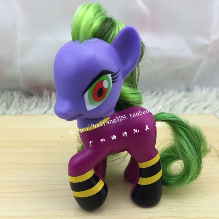 8cm Hasbro My Little Pony Twilight Sparkle Rainbow Dash Applejack YoYo Action Figures Colorful Hair Pony Model Toys Kids Gifts