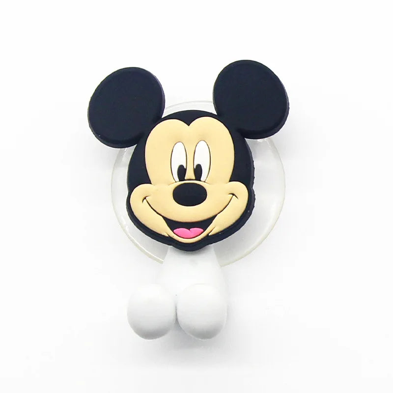 Disney  Stitch Anime Figure Mickey Mouse kids Toothbrush Holder Minnie Mouse Cartoon Wall Mounted Shelf Kitchen Bathroom Toys