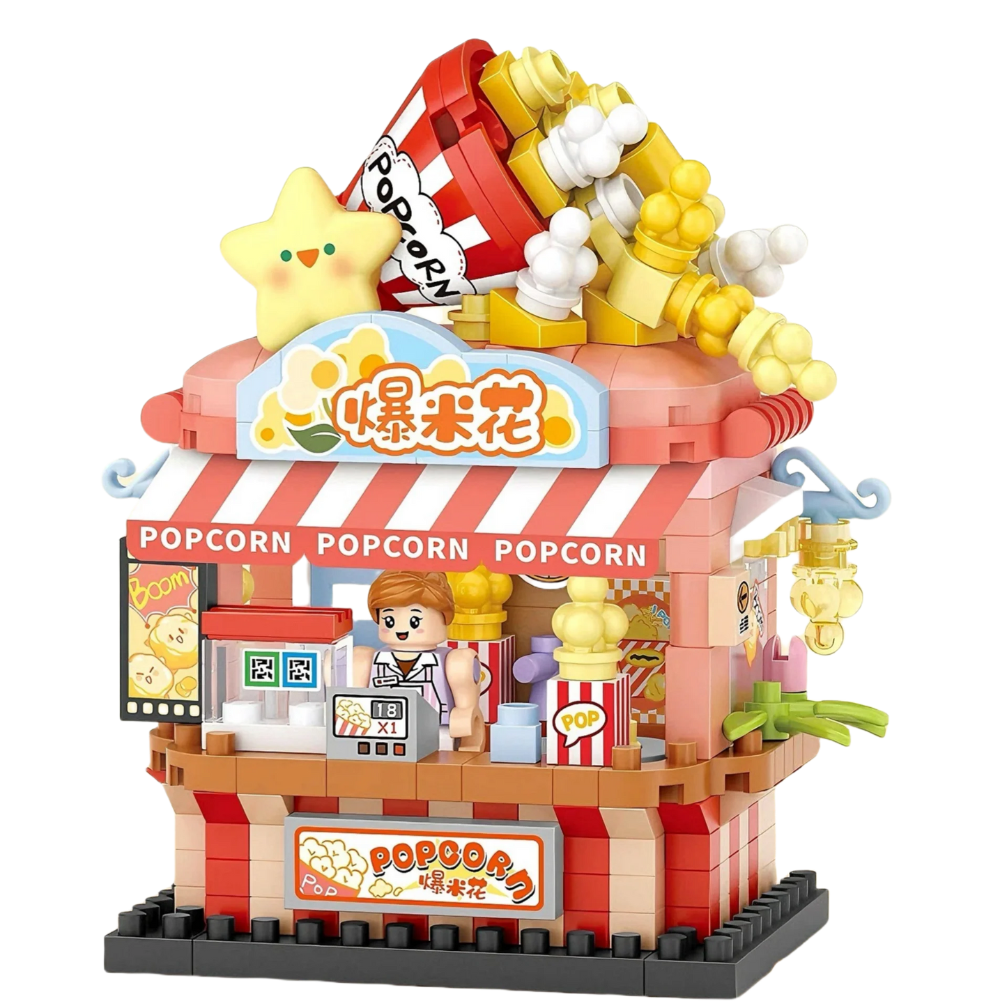 House Building Blocks Household Appliance Dessert Store Street View Snack Children's Toys Boys Girls Gifts Compatible With Lego