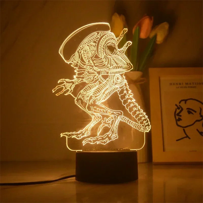 Anime Star Wars 3D Night Light – Cute Baby Yoda LED Action Figure Table Lamp, Cool Toys for Boys & Girls, Birthday Gifts