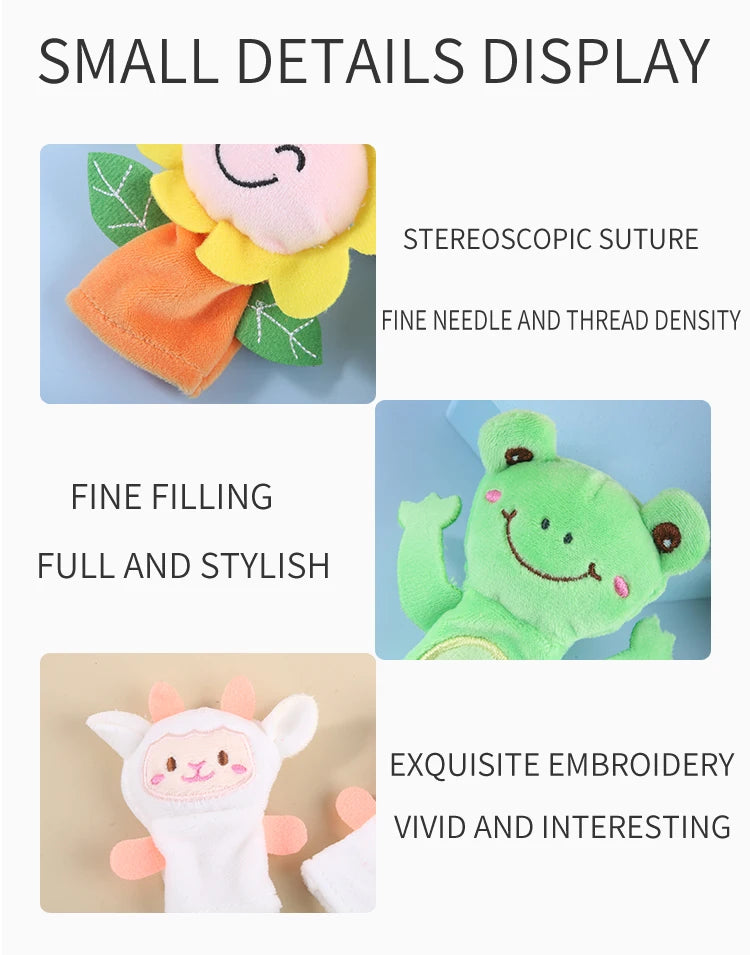 Kindergarten Story Teaching Aids Children Education Dolls Animal Plush kids toys Baby Finger puppets Doll Baby Hand puppet Toys
