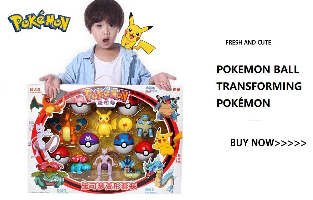 Pokemon Ball Variant Toys Model Pikachu Jenny Turtle Pocket Monsters Pokemones Action Figure Toys Children boy girl Gifts toy