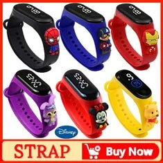 2024 Disney Mickey Mouse watch Minnie Mouse Anime Figure Children watch For Kids Boys Girls Cartoon watches Gifts Toys With Box