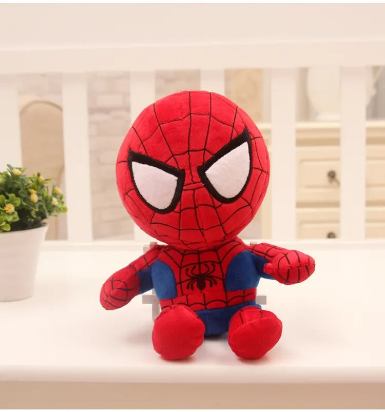27cm Man Spidermaned Plush Toys Movie Dolls MarvelAvengers Soft Stuffed Hero Captain America Iron Christmas Gifts for Kids