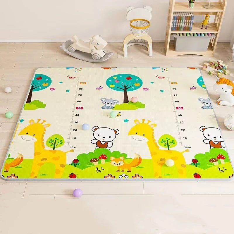 200x180/180x150/180x120cm Play Mat for Children's Thick Safety Mat Friendly Crawling Play Mats Folding Mat Carpet Rug Playmat