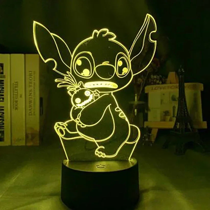 Anime Star Wars 3D Night Light – Cute Baby Yoda LED Action Figure Table Lamp, Cool Toys for Boys & Girls, Birthday Gifts