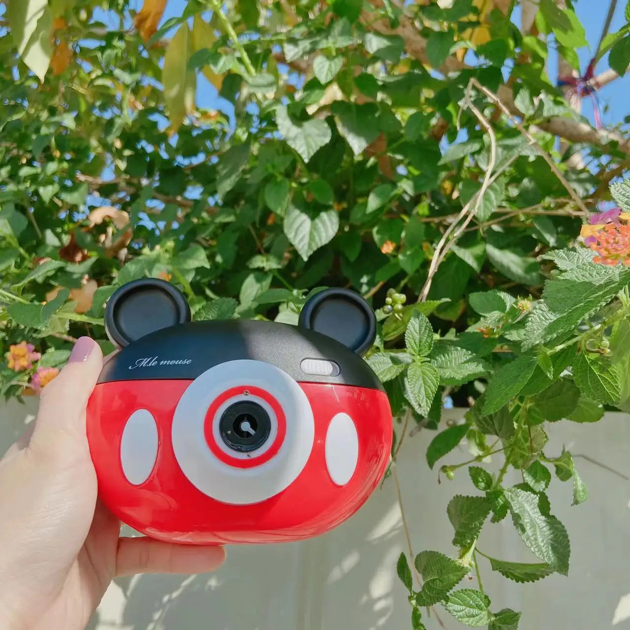 Disney Mickey cartoon new bubble machine Magic Wand camera bubble machine toy new Mickey Mouse Minnie electric children's gift