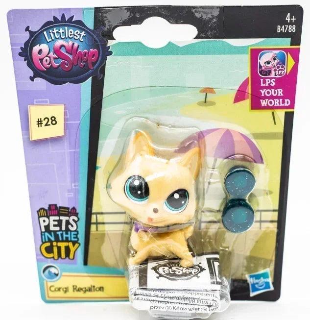 Original Hasbro Littlest Pet Shop Doll Toys Cute Animal Action Figure Big Eyed Pet Model Collection Toy Children's Birthday Gift