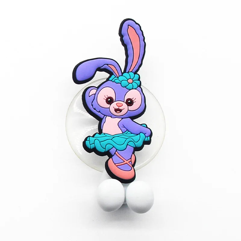 Disney  Stitch Anime Figure Mickey Mouse kids Toothbrush Holder Minnie Mouse Cartoon Wall Mounted Shelf Kitchen Bathroom Toys