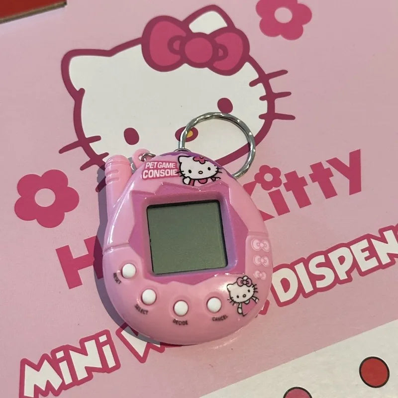 Kawaii Hello Kitty Electron Pet Interaction Machine Anime My Melody Child Toy Multi-functional Keychain Festival Gift Wholesale